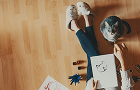 ペットと暮らすときのフローリング選び